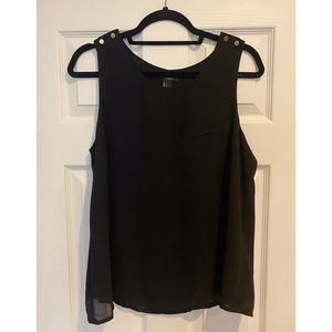 Black Tank Blouse